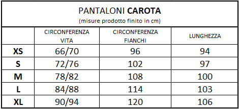 CAROTA JEANS COTONE (Pronta consegna)