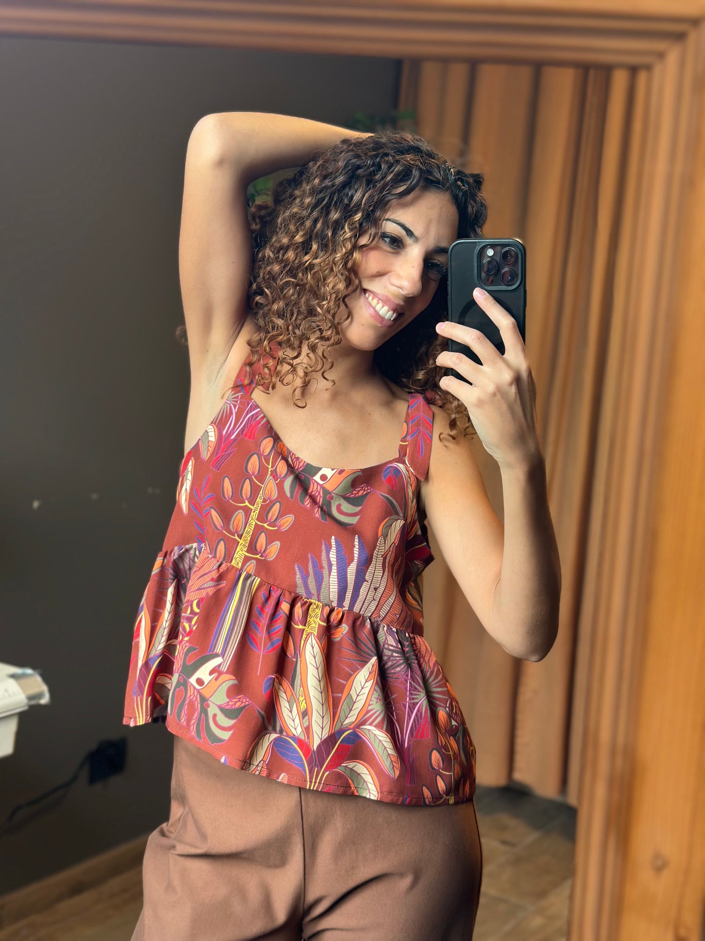 SUNSET top tropical (unico - pronta consegna)