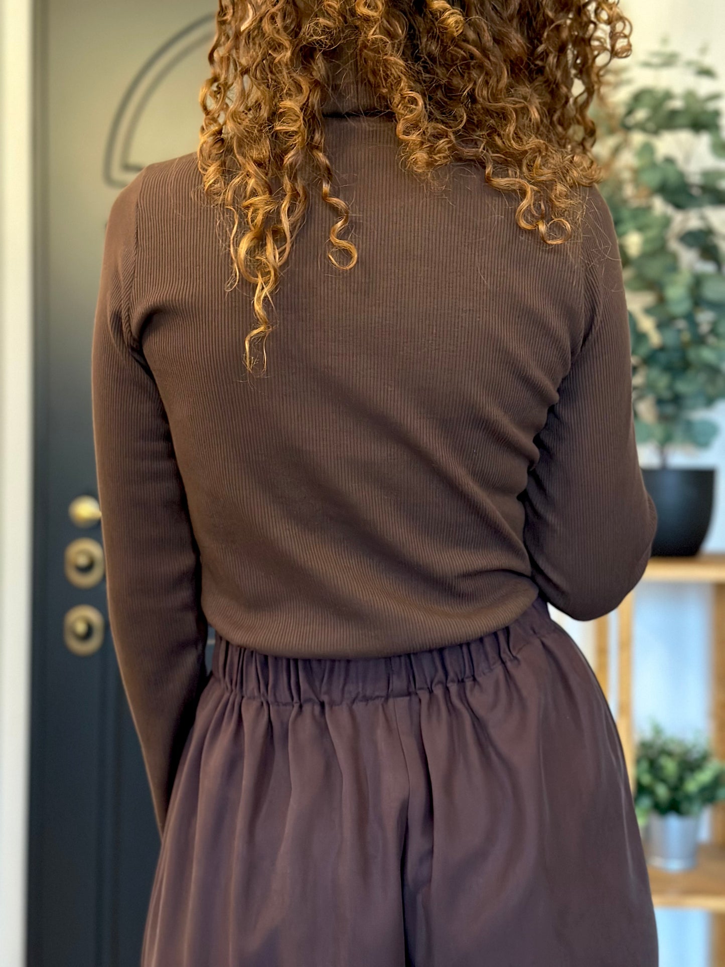 HONEY COTONE A COSTINE MARRONE (pronta consegna)