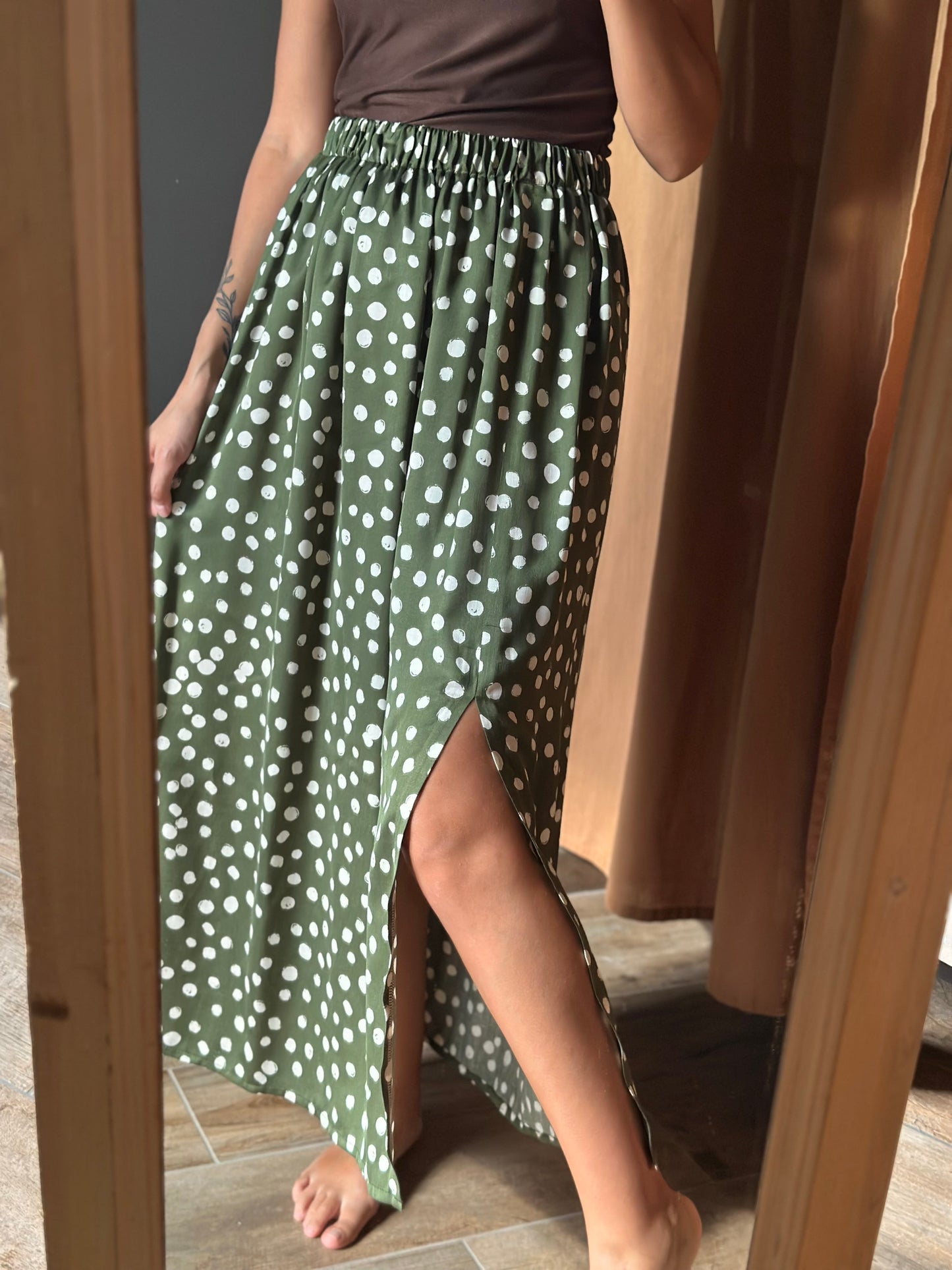 SAKURA verde pois (unica - pronta consegna)