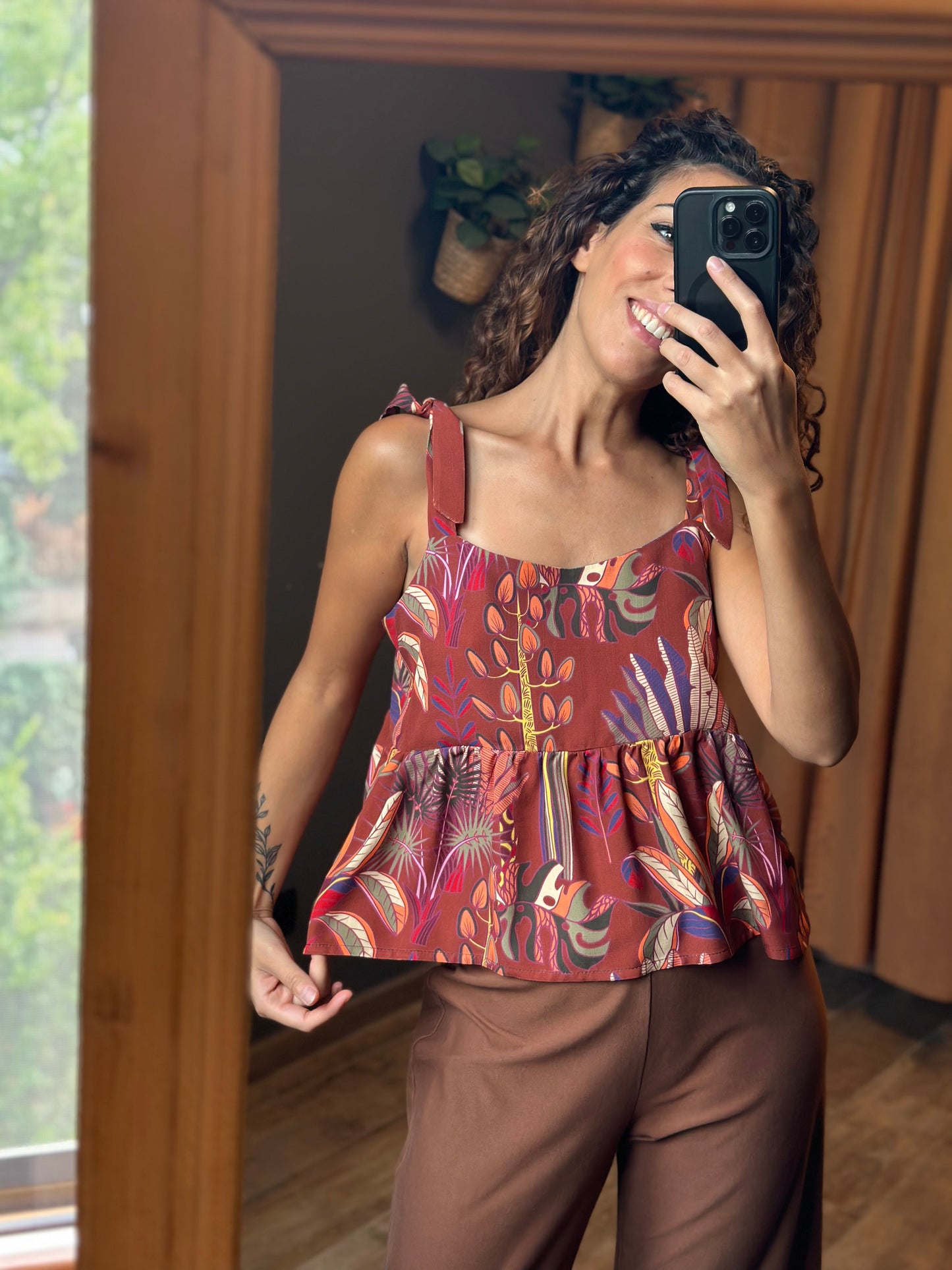 SUNSET top tropical (unico - pronta consegna)
