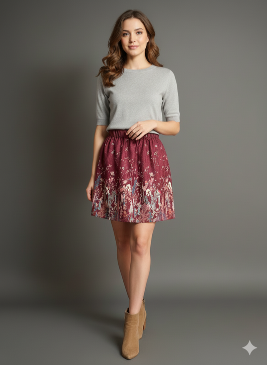 BOCCIOLO BORDEAUX FIORI