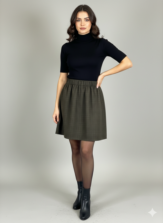 BOCCIOLO LANA TARTAN VERDE (Ultimo pezzo)