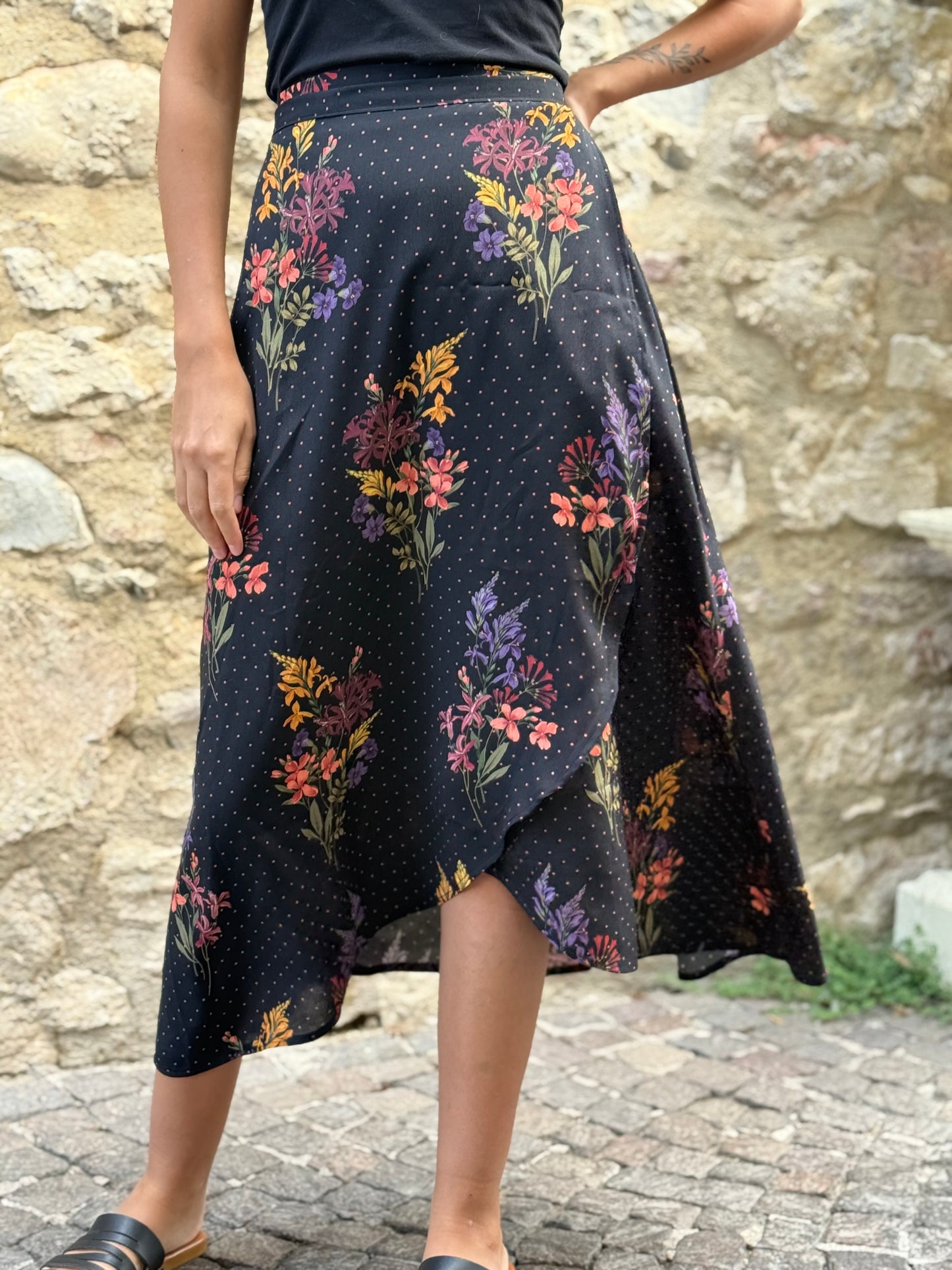 TULIPANO NERA POIS FIORI