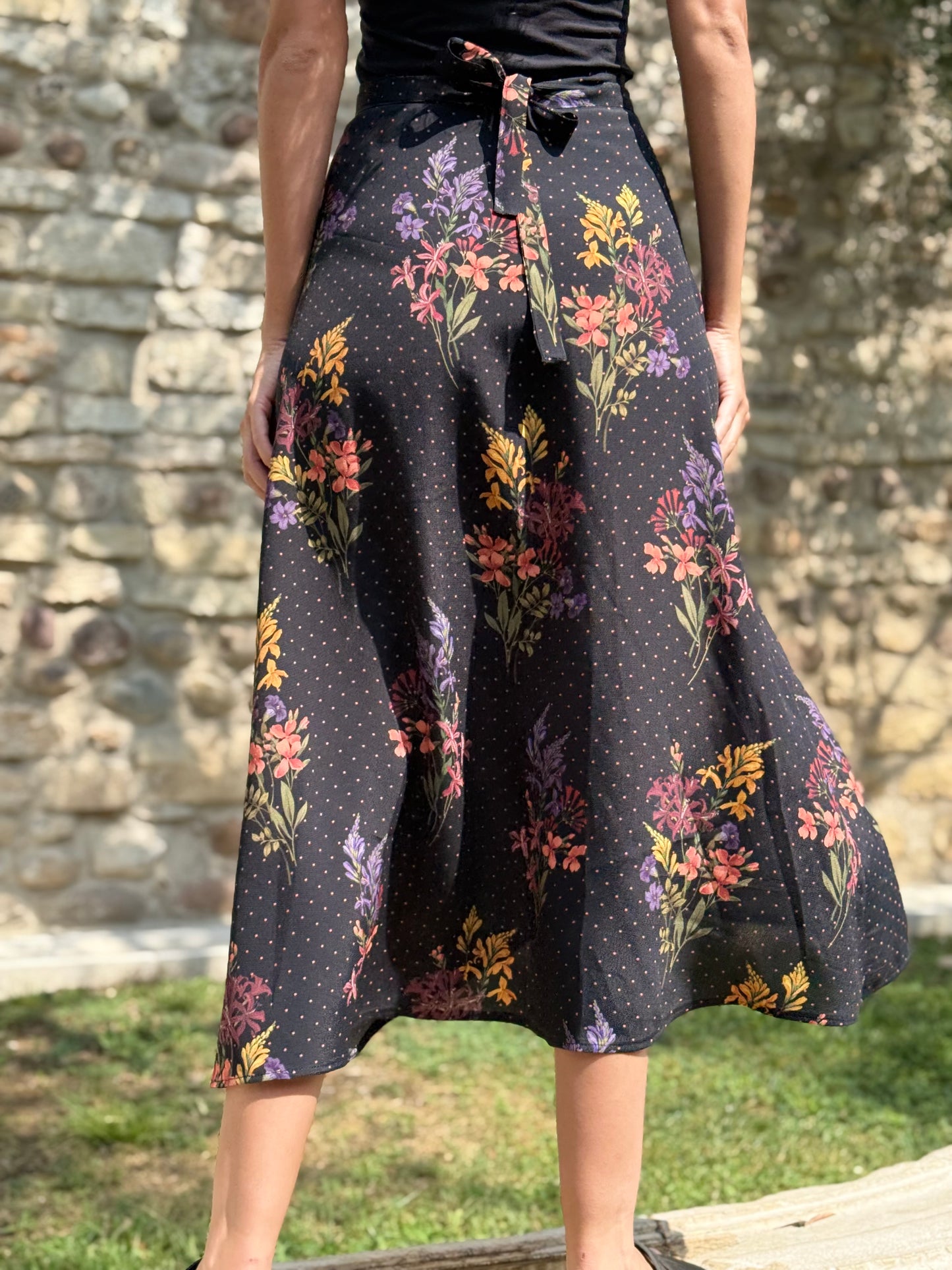 TULIPANO NERA POIS FIORI