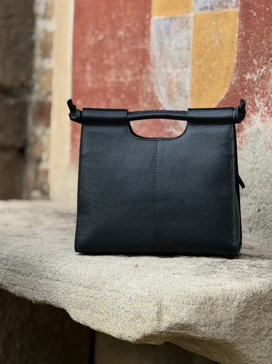 NOCCIOLA - VERA PELLE - NERA