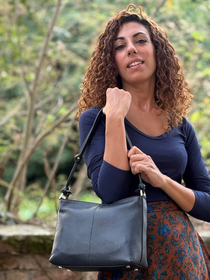 ROSEMARY - VERA PELLE - BLU