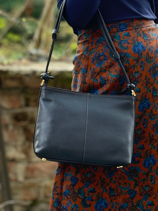 ROSEMARY - VERA PELLE - BLU