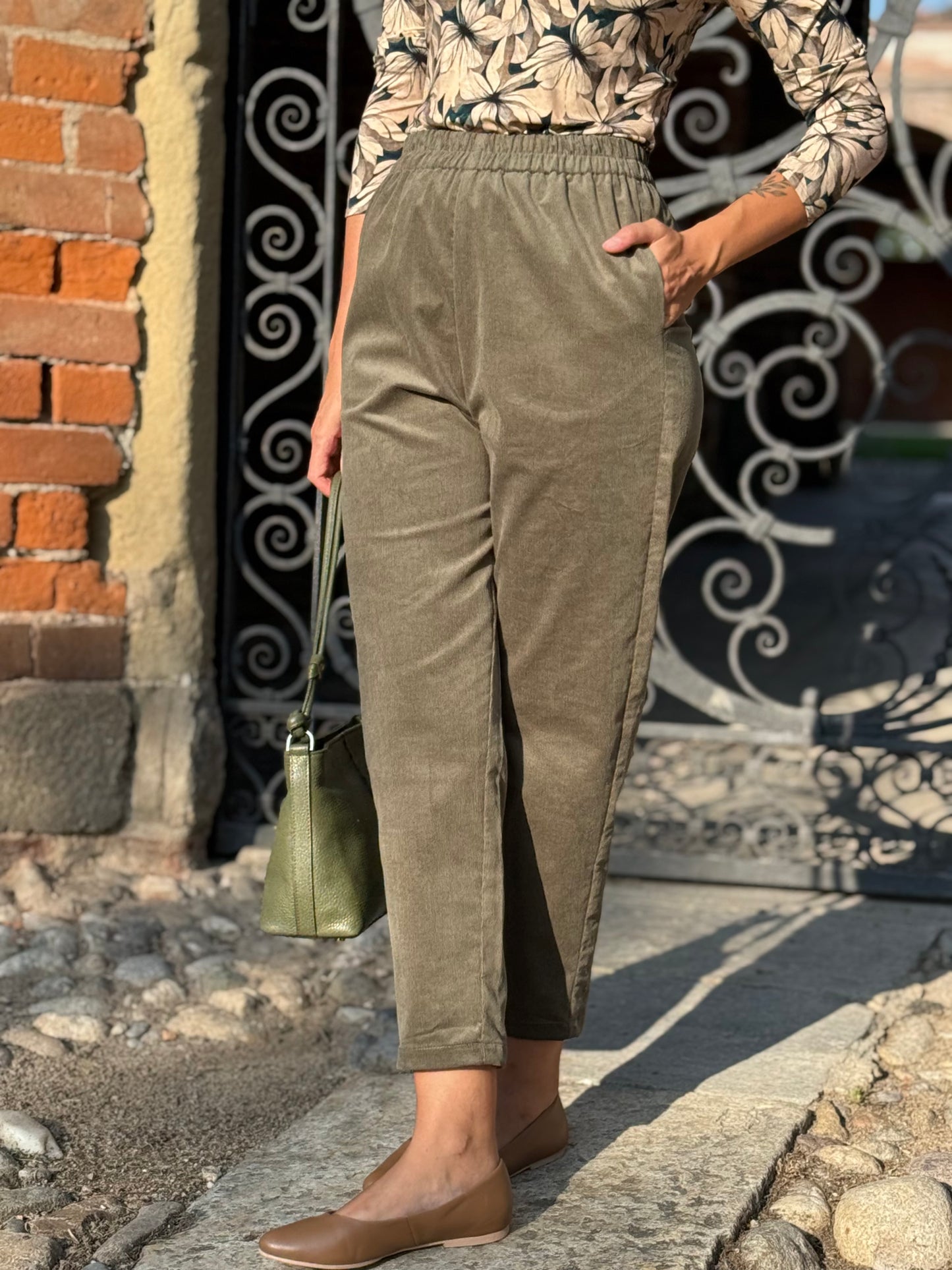 CAROTA VELLUTO A COSTE VERDE (Pronta consegna)