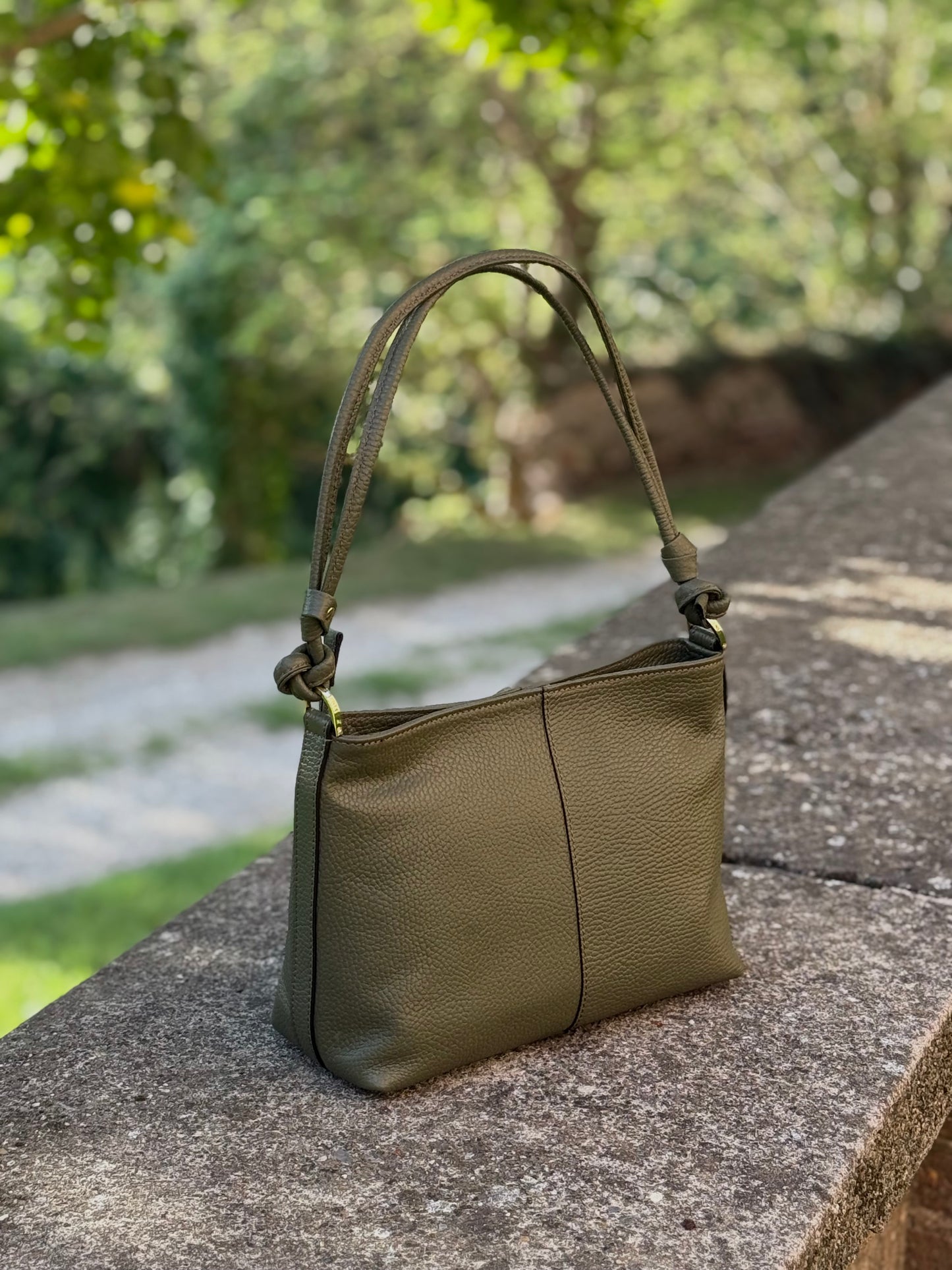 ROSEMARY - VERA PELLE - VERDE