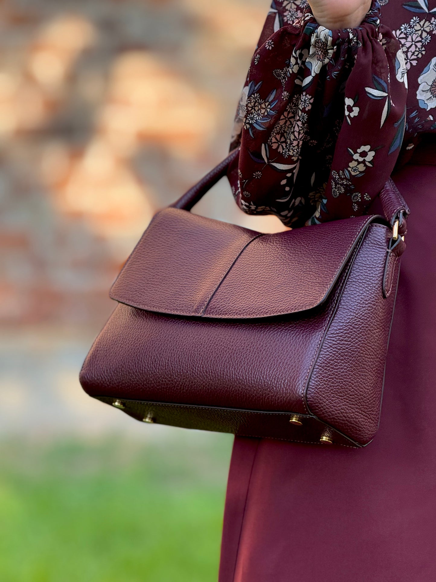 EDERA - VERA PELLE - BORGOGNA