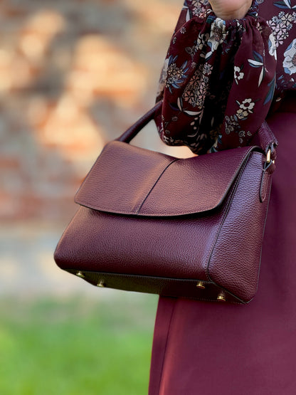 EDERA - VERA PELLE - BORGOGNA