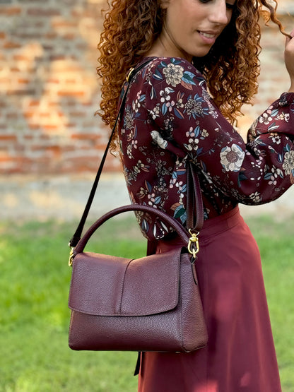 EDERA - VERA PELLE - BORGOGNA