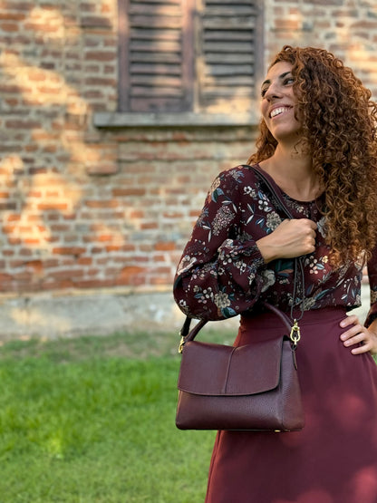 EDERA - VERA PELLE - BORGOGNA