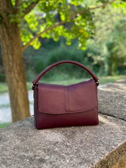 EDERA - VERA PELLE - BORGOGNA