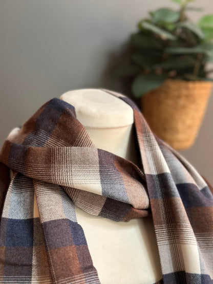 SCIARPA FLANELLA QUADRI