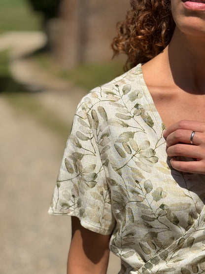TULIPANO blusa foglioline