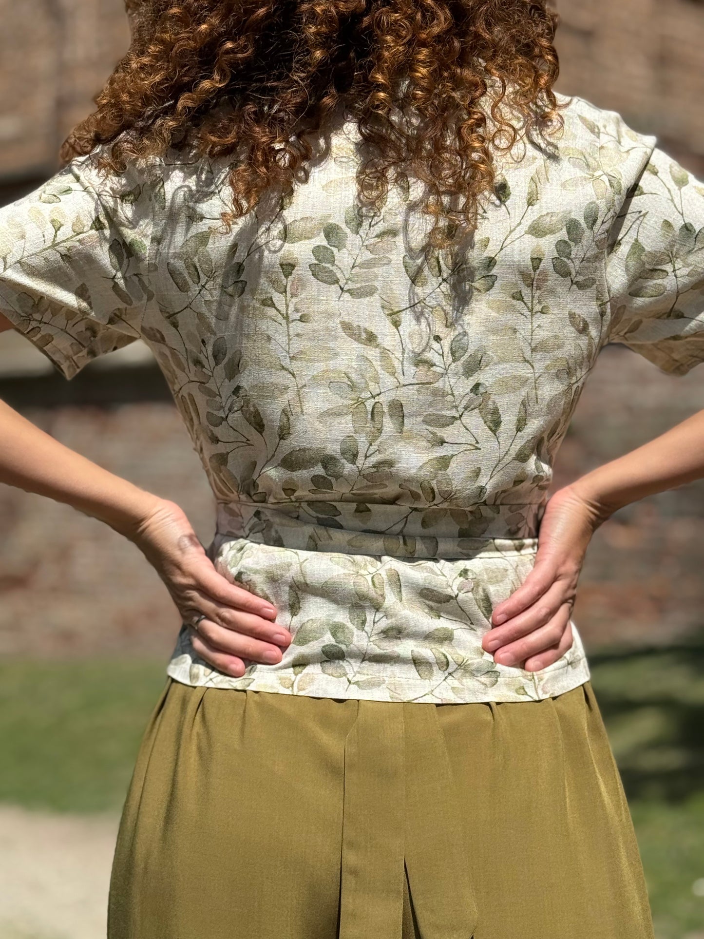 TULIPANO blusa foglioline