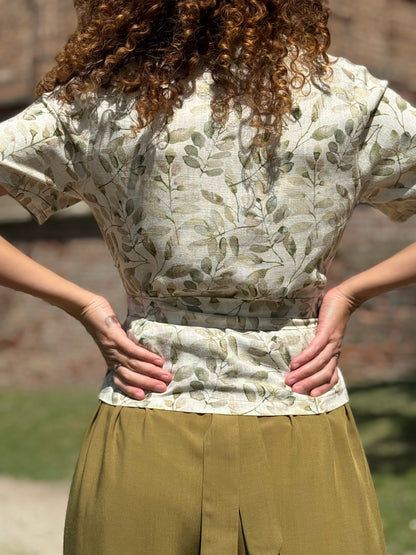 TULIPANO blusa foglioline