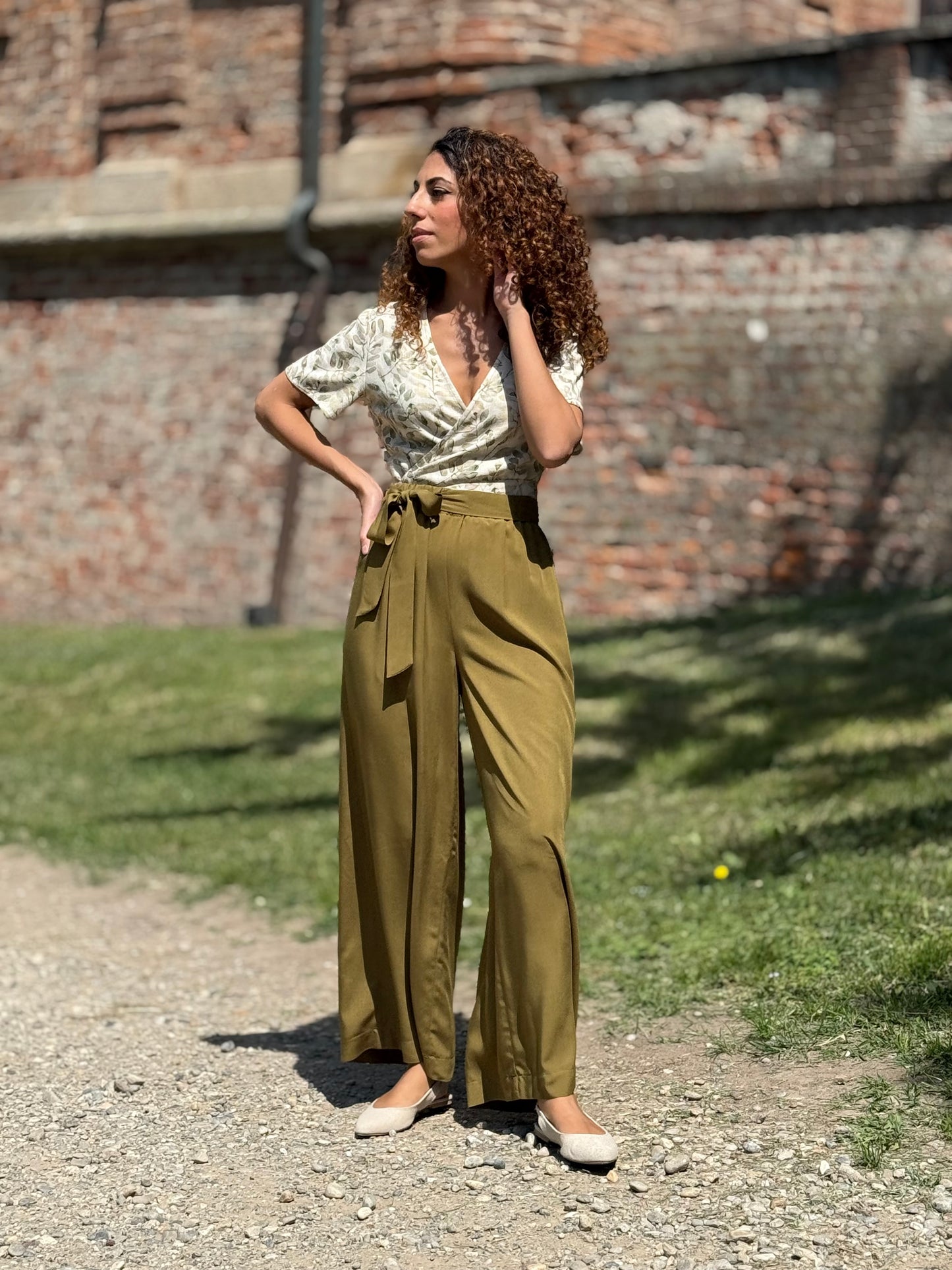 TULIPANO blusa foglioline