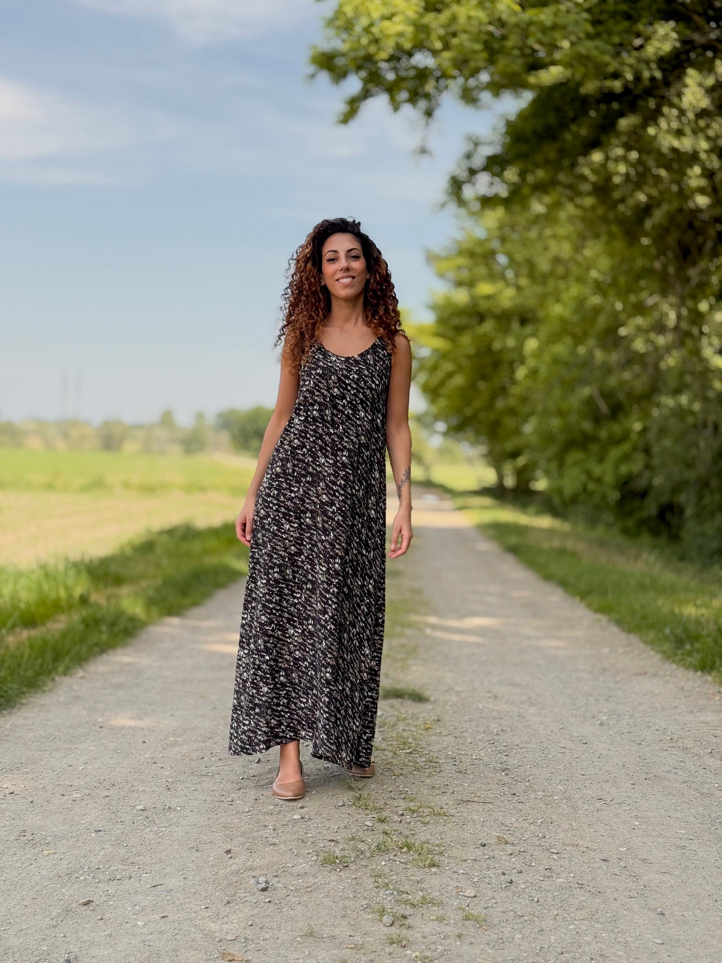 MIRTILLO MAXI nero fantasia (ultimo - pronta consegna)