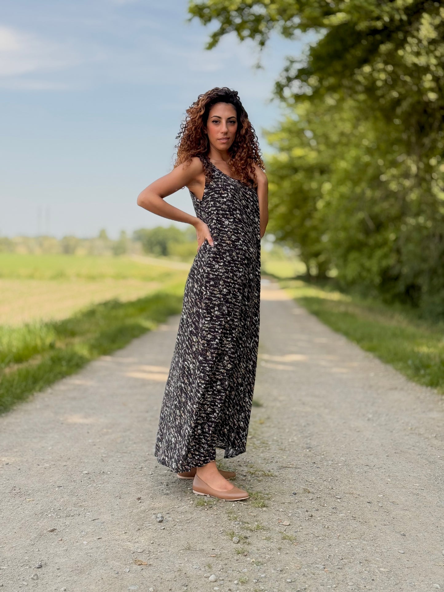 MIRTILLO MAXI nero fantasia (ultimo - pronta consegna)