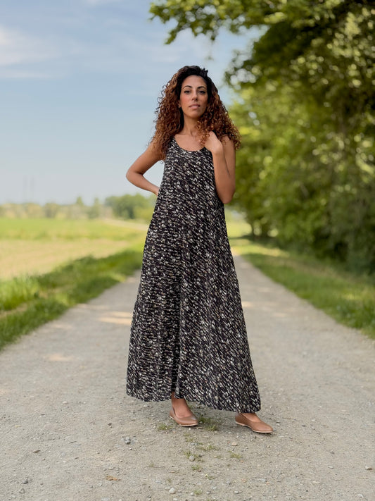 MIRTILLO MAXI nero fantasia (ultimo - pronta consegna)