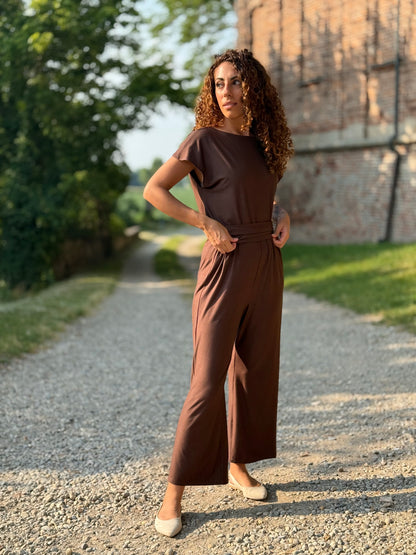 FEELING GOOD pantalone Rugiada Marrone