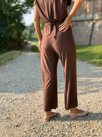 FEELING GOOD pantalone Rugiada Marrone