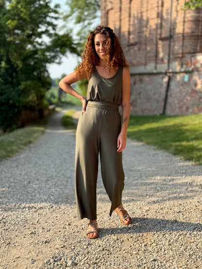 FEELING GOOD pantalone Rugiada Verde