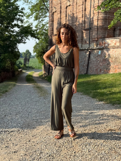 FEELING GOOD pantalone Rugiada Verde