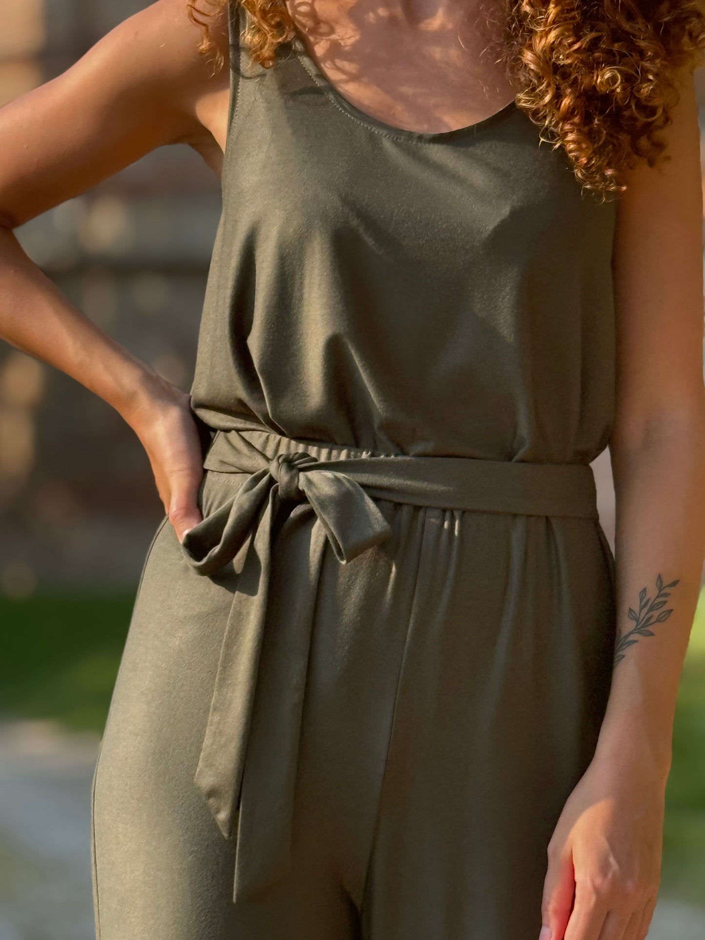 FEELING GOOD pantalone Rugiada Verde