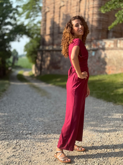FEELING GOOD pantalone Rugiada Bordeuax