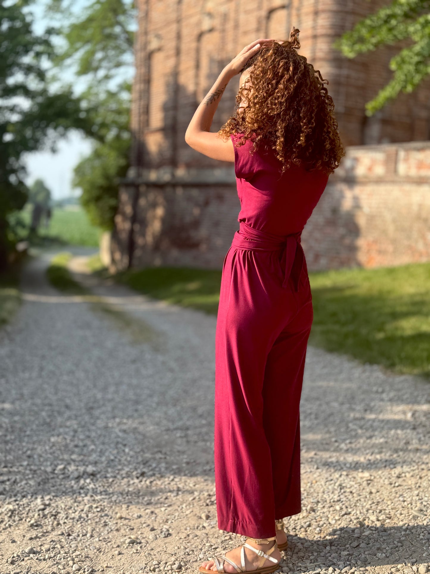 FEELING GOOD pantalone Rugiada Bordeuax