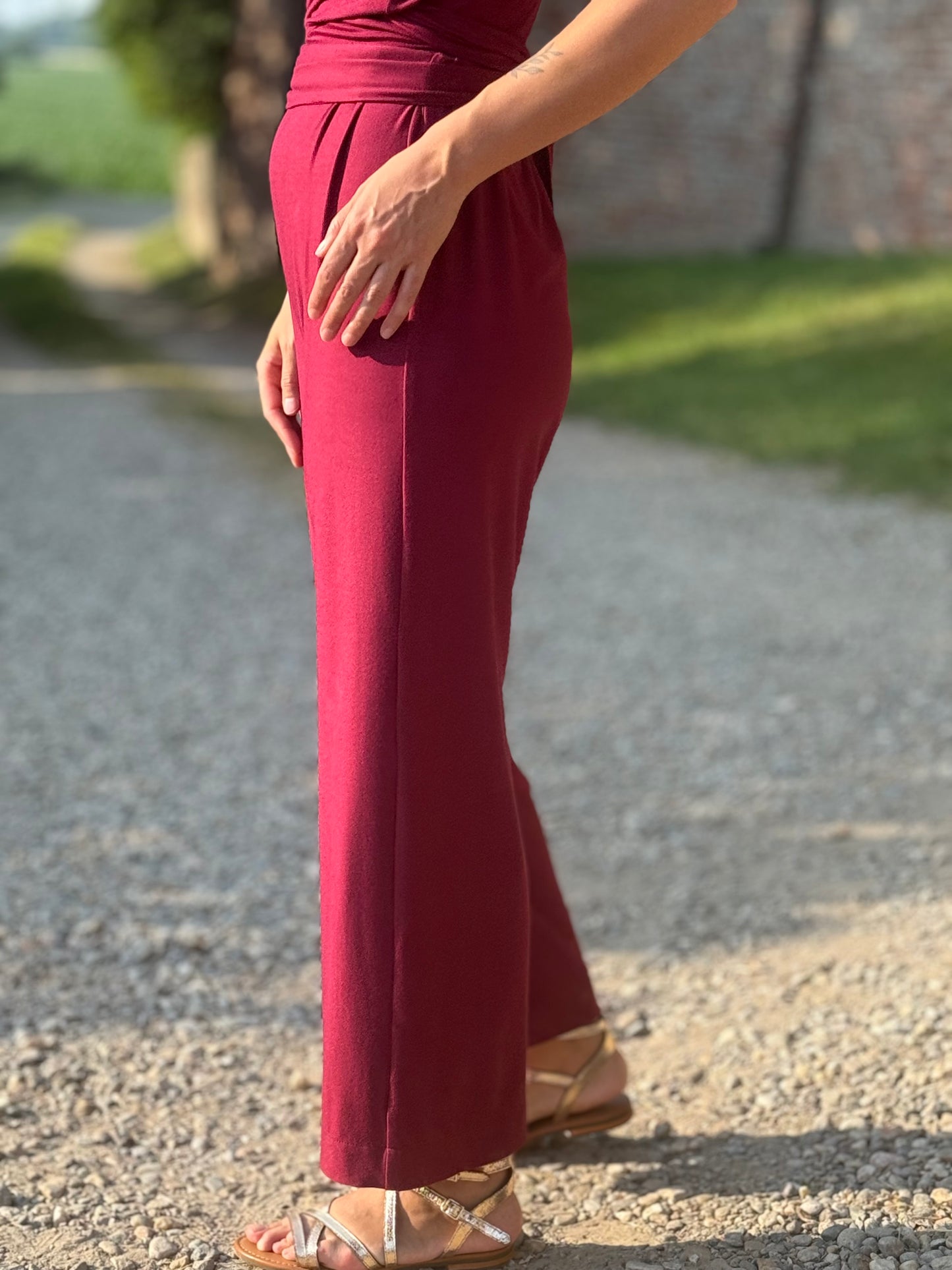 FEELING GOOD pantalone Rugiada Bordeuax