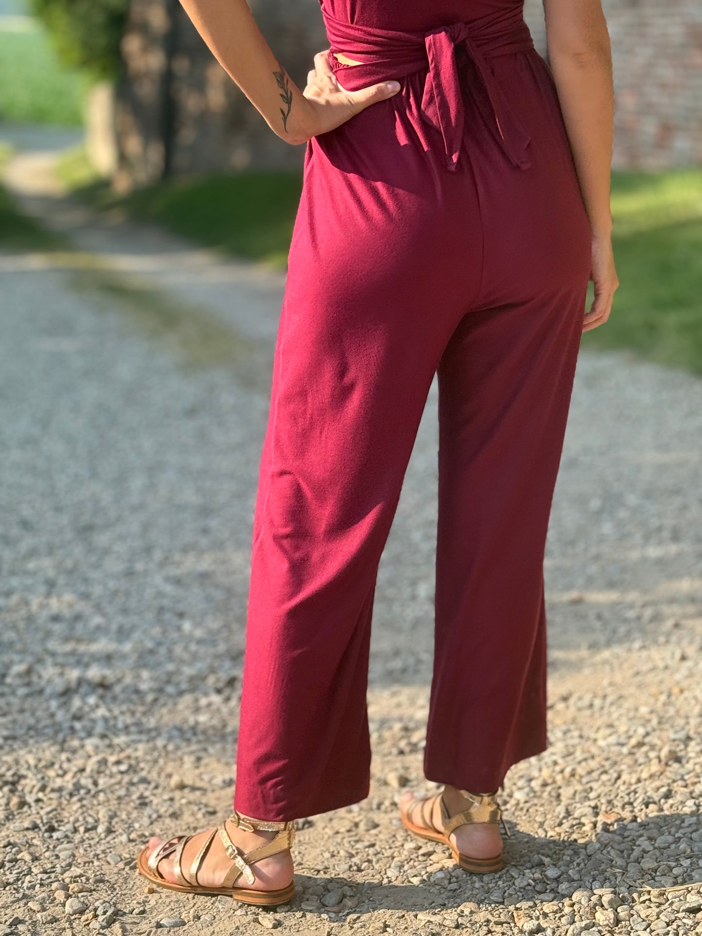 FEELING GOOD pantalone Rugiada Bordeuax