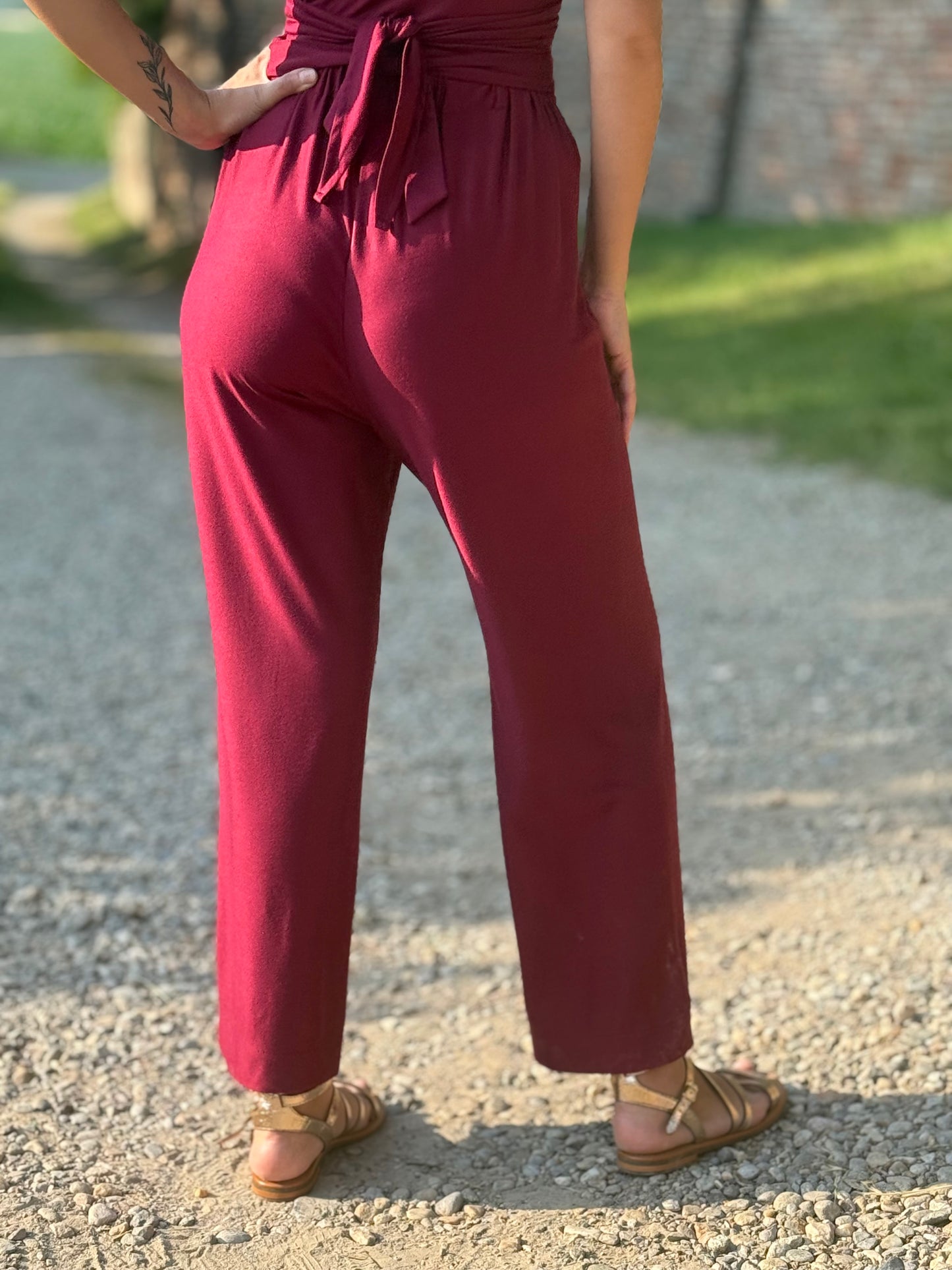 FEELING GOOD pantalone Rugiada Bordeuax