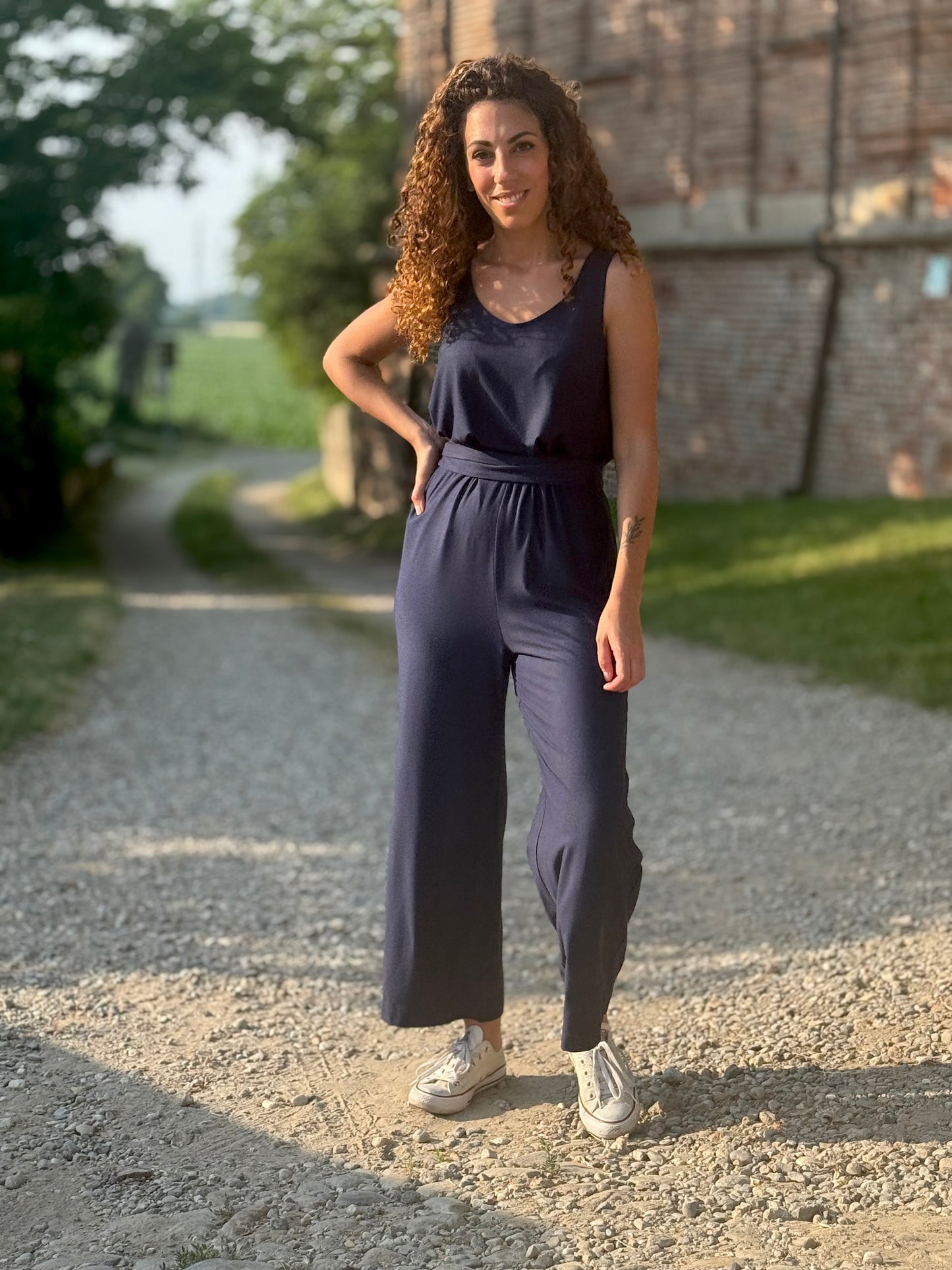 FEELING GOOD pantalone Rugiada Blu