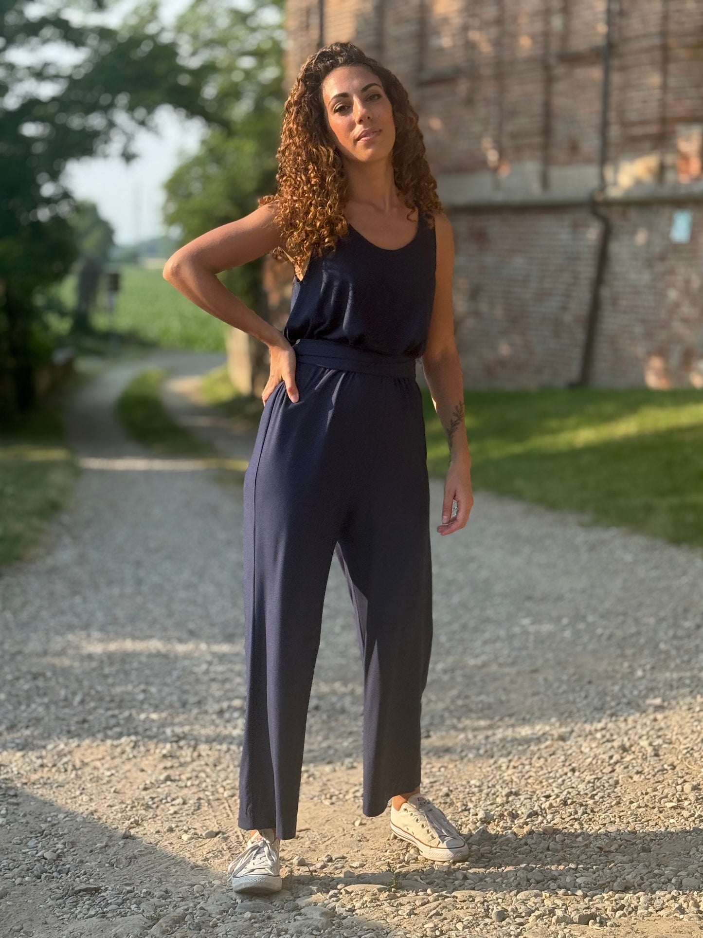 FEELING GOOD pantalone Rugiada Blu