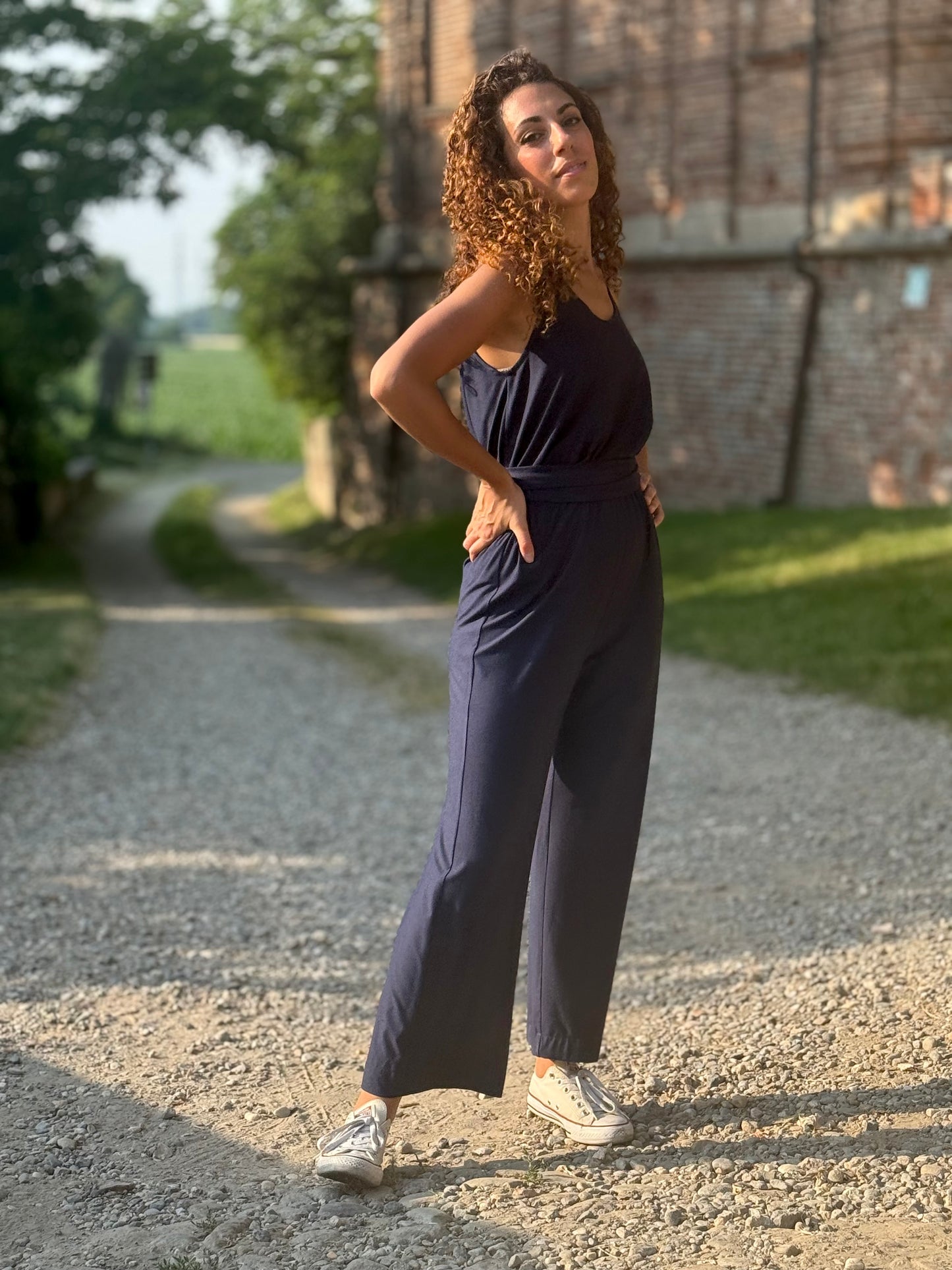 FEELING GOOD pantalone Rugiada Blu