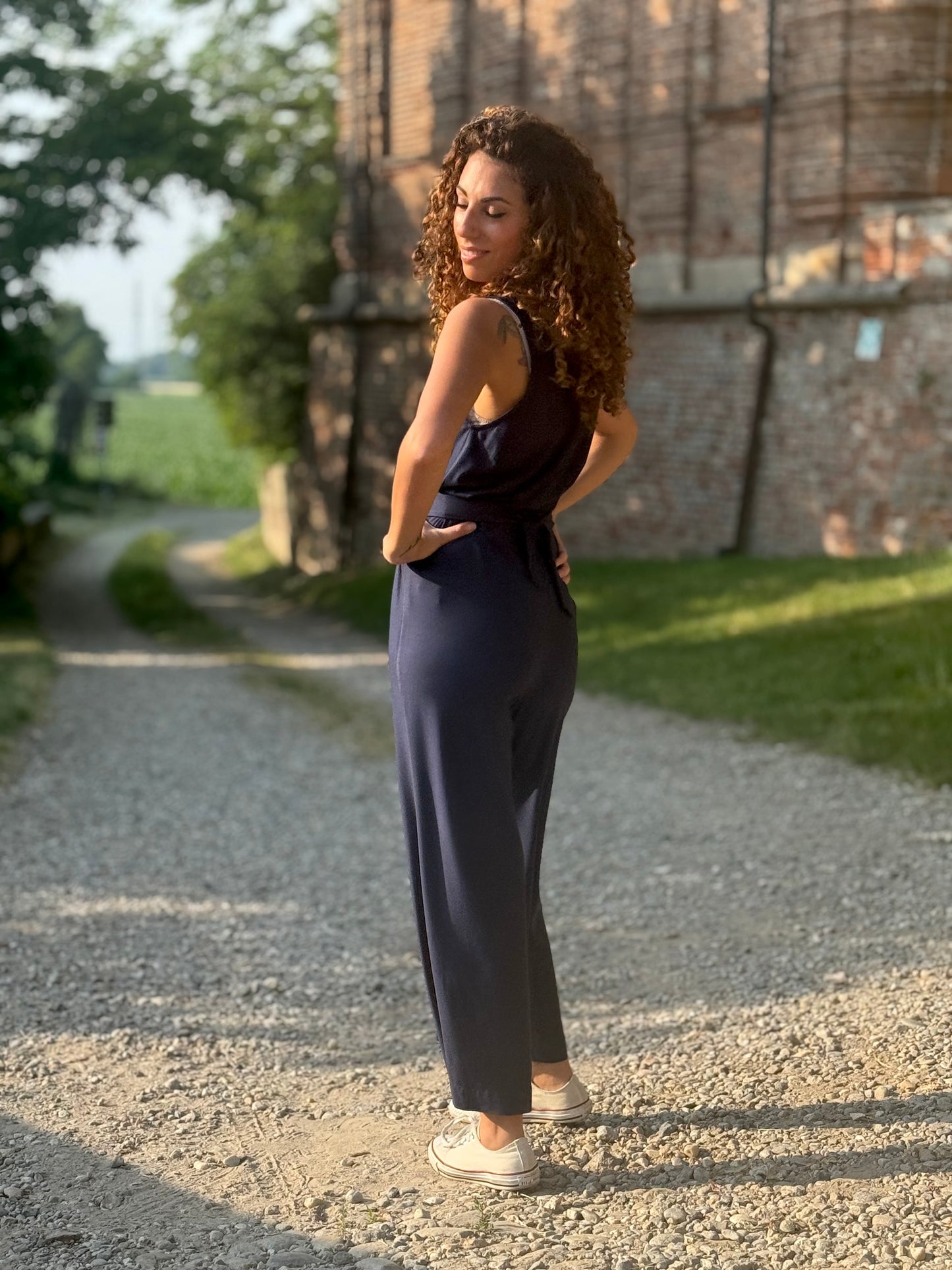 FEELING GOOD pantalone Rugiada Blu
