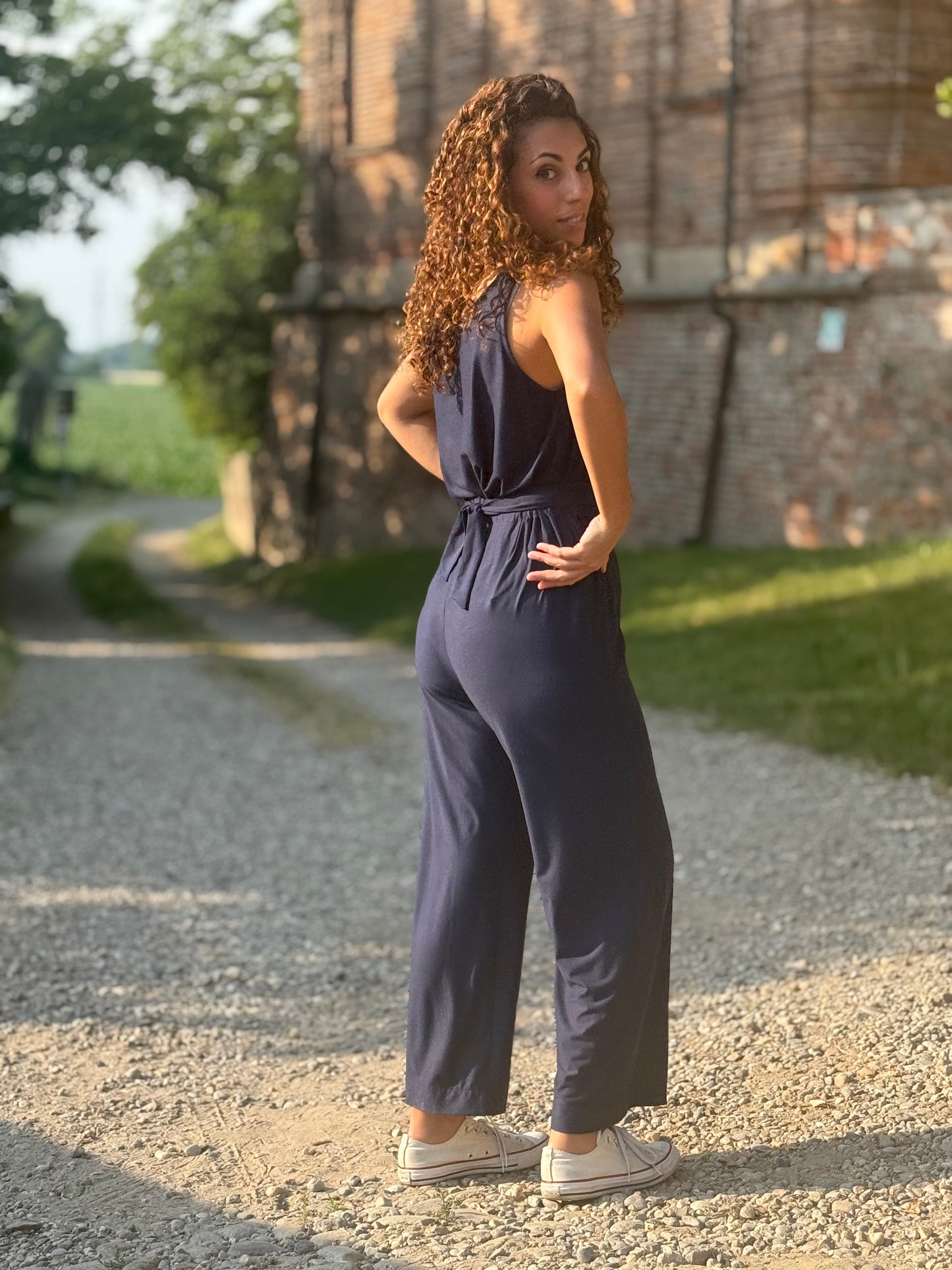 FEELING GOOD pantalone Rugiada Blu