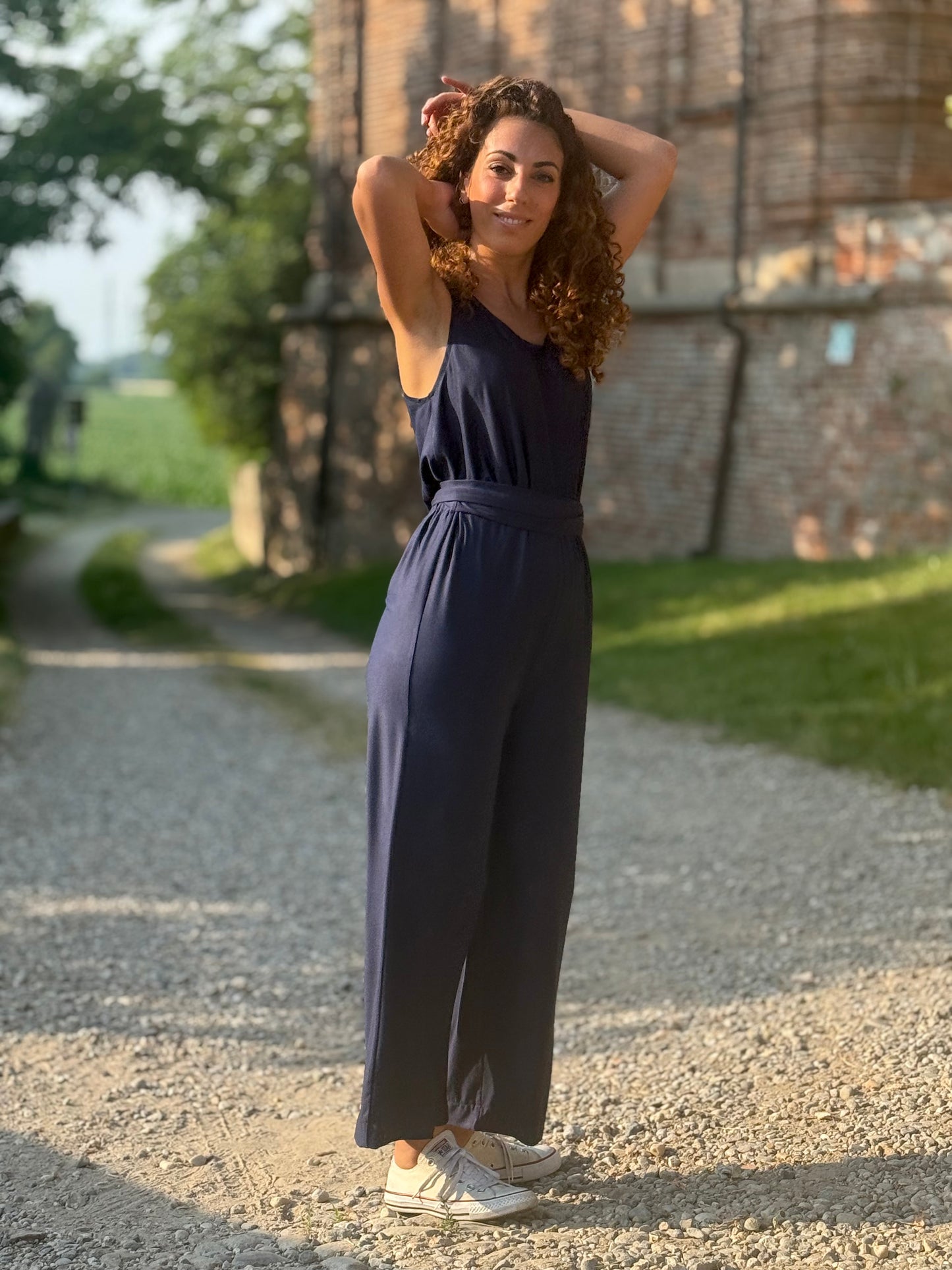 FEELING GOOD pantalone Rugiada Blu