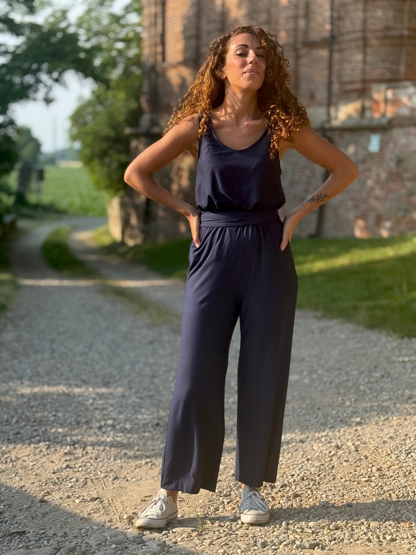 FEELING GOOD pantalone Rugiada Blu