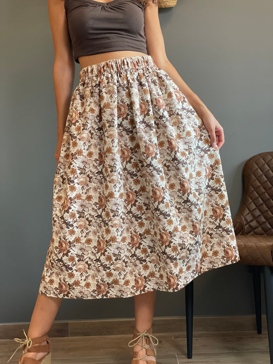 DAHLIA BIANCA FIORI MARRONI