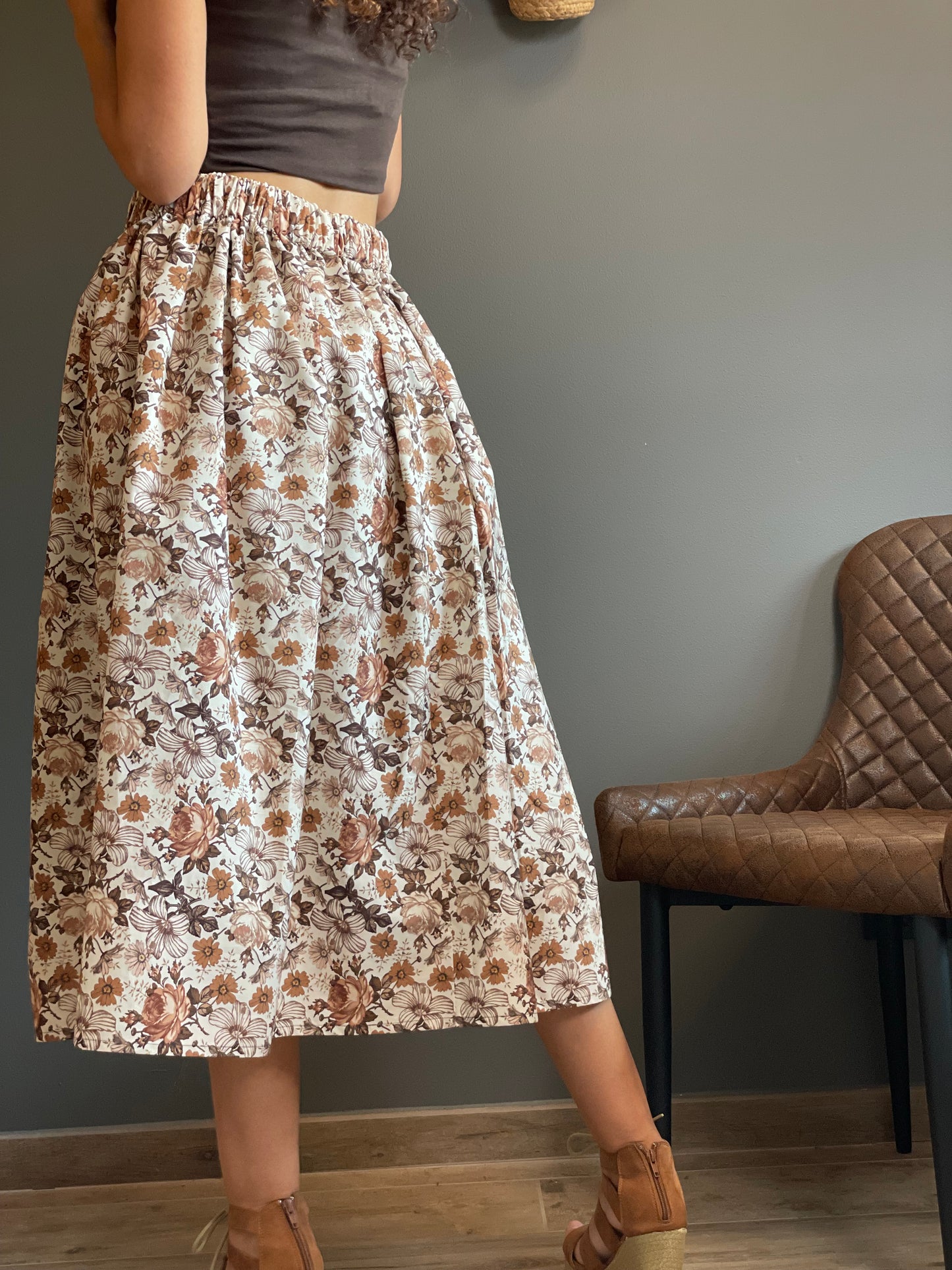 DAHLIA BIANCA FIORI MARRONI