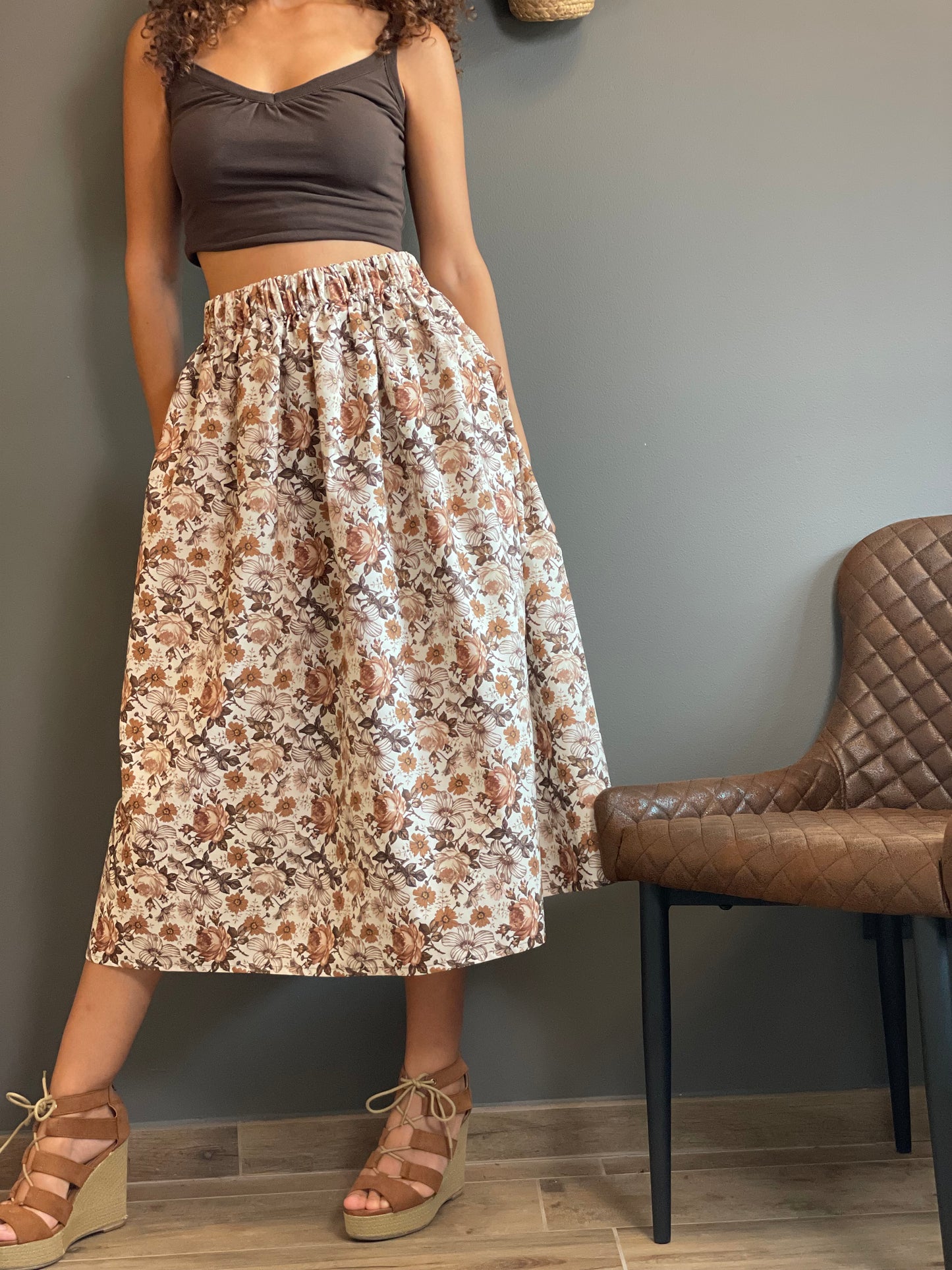 DAHLIA BIANCA FIORI MARRONI