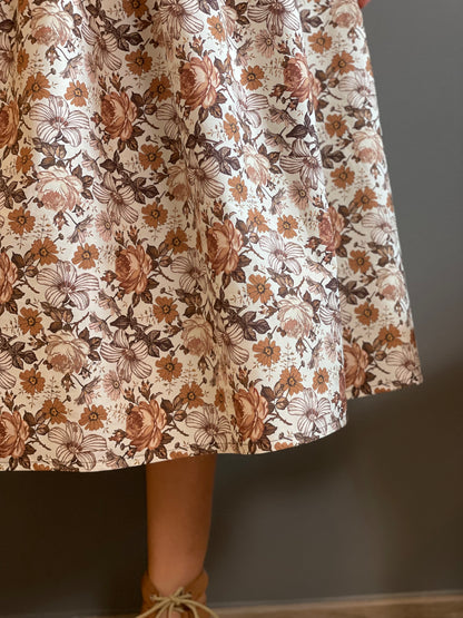 DAHLIA BIANCA FIORI MARRONI