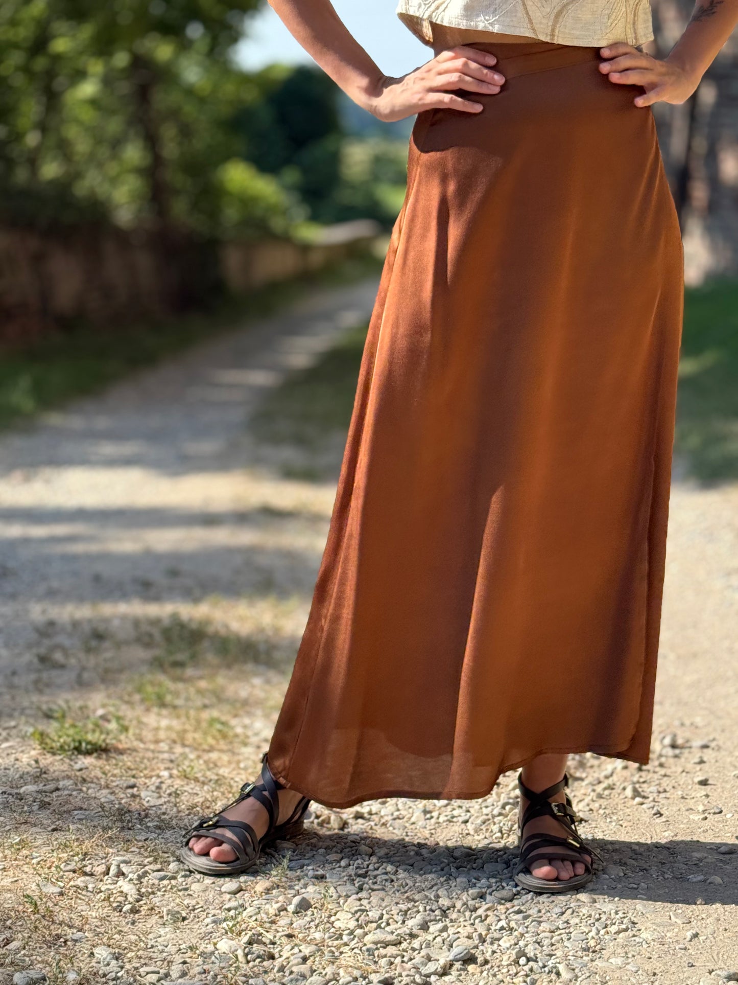 TULIPANO viscosa cuoio