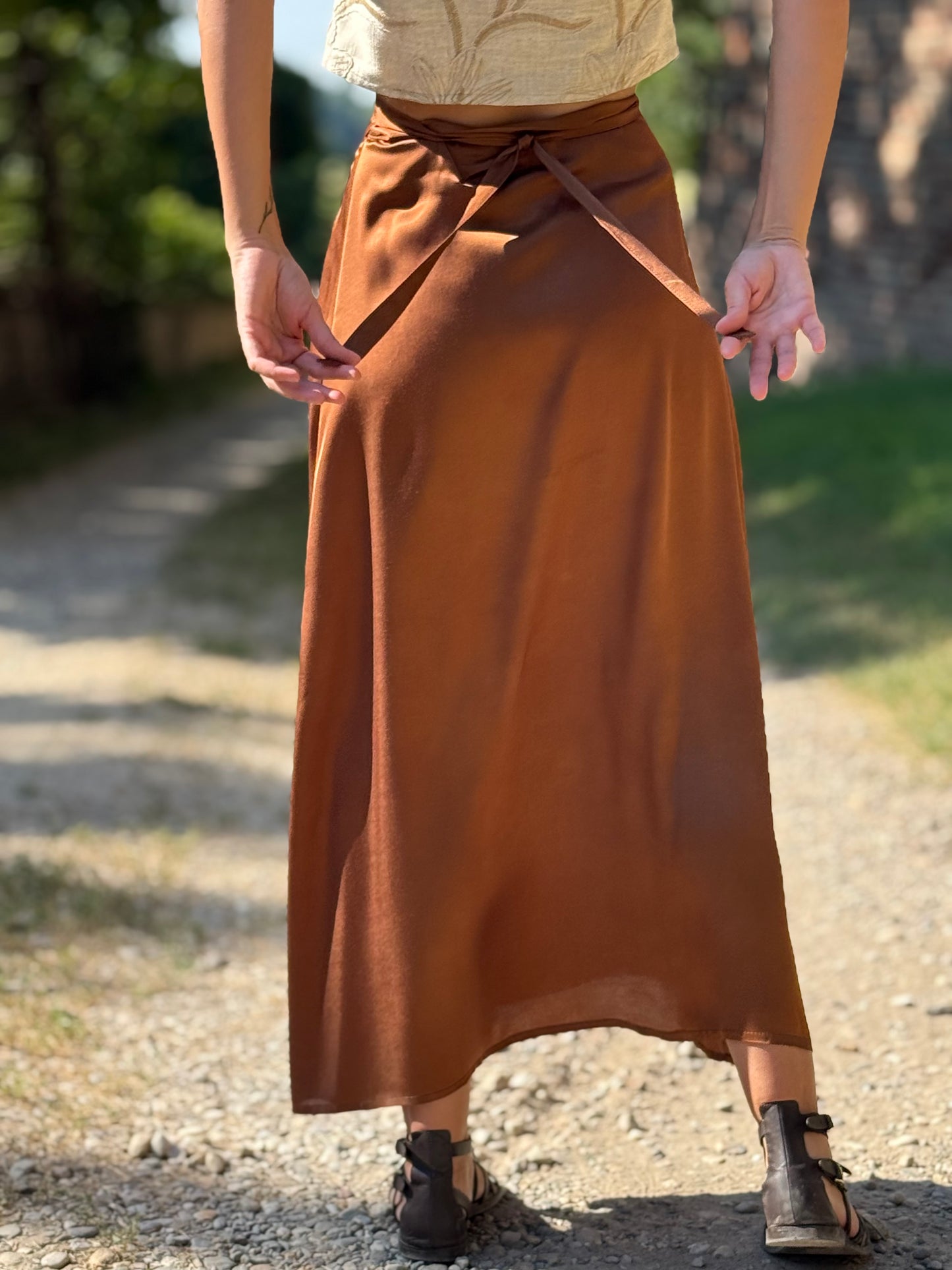 TULIPANO viscosa cuoio